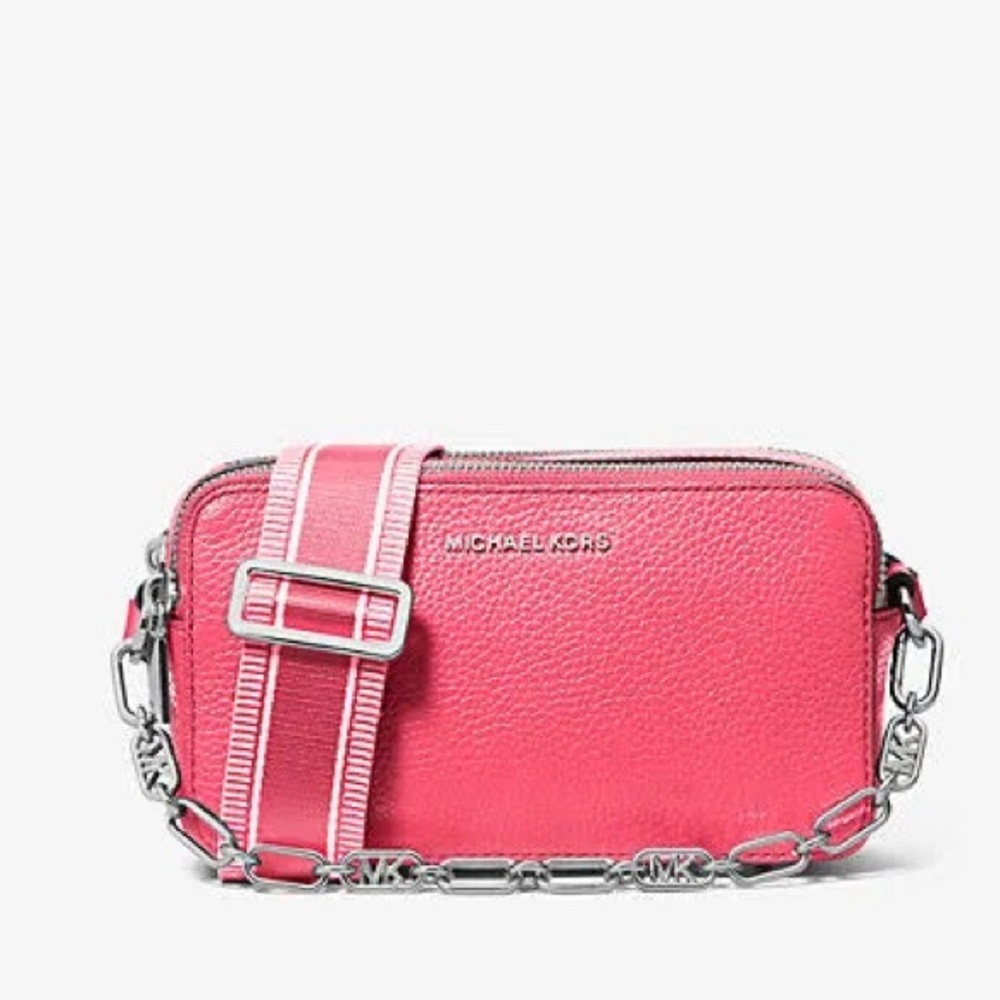 MICHAEL MICHAEL KORS
Jet Set Small Pebbled Leather Double-Zip Camera Bag